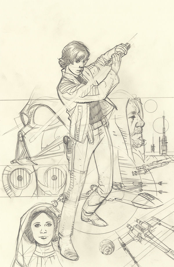 600x923 Star Wars Comics Preview July 30, 2014 - Clone Wars Sketch