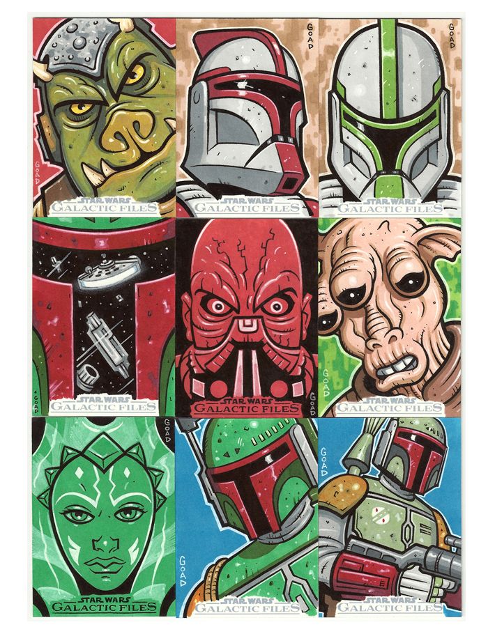 700x900 Star Wars Sketch Cards 6 By Jasongoad Star Wars - Clone Wars Sketch