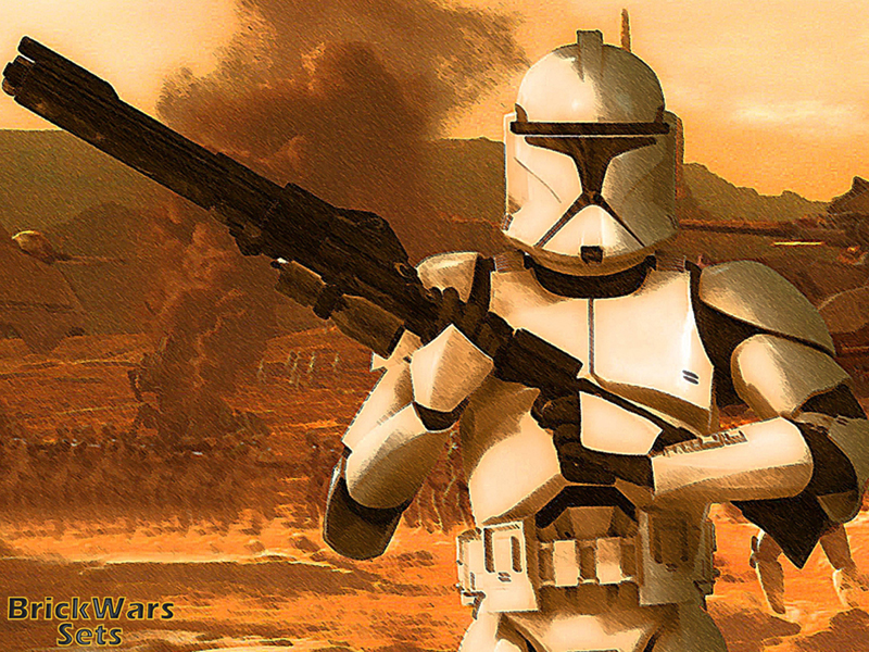 800x600 Brickwars Sets Clone Trooper - Clone Wars Sketch