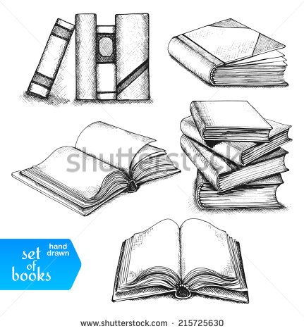 431x470 How To Draw A Closed Book - Closed Book Sketch
