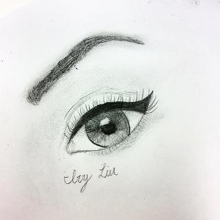 320x320 Drawn Face Eye Closed - Closed Eyes Sketch