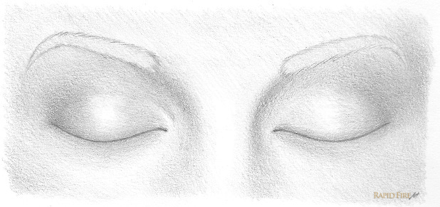 618x291 How To Draw Closed Eyes Rapidfireart - Closed Eyes Sketch