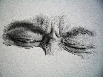 400x300 Art Drawings . Paintings , Sketches , Realistic Hyper Art Closed - Closed Eyes Sketch