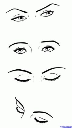 236x419 Pencil Drawing Closed Eyes And Auto Traced. Realistic Sketch - Closed Eyes Sketch