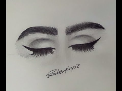 480x360 How To Draw Closed Eyes Step By Step Beginner Friendly .. - Closed Eyes Sketch