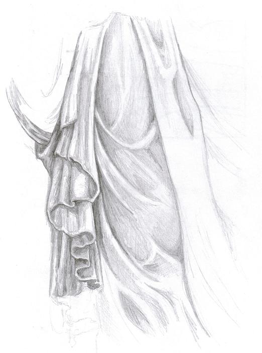 522x701 Calliope Cloth Sketch By Bytesizetreasure - Cloth Sketch