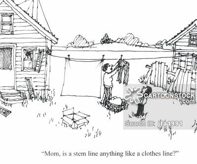 400x334 Clothesline Cartoons And Comics - Clothesline Sketch