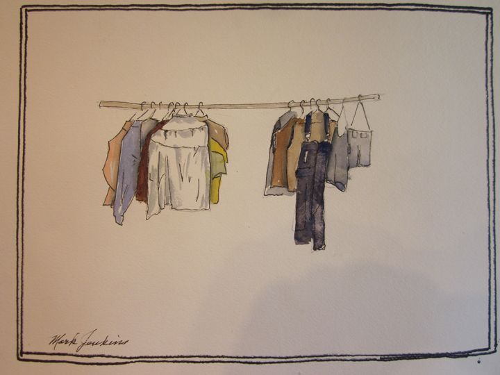 720x540 Clothesline Sketch Pen Amp Ink 573 - Clothesline Sketch