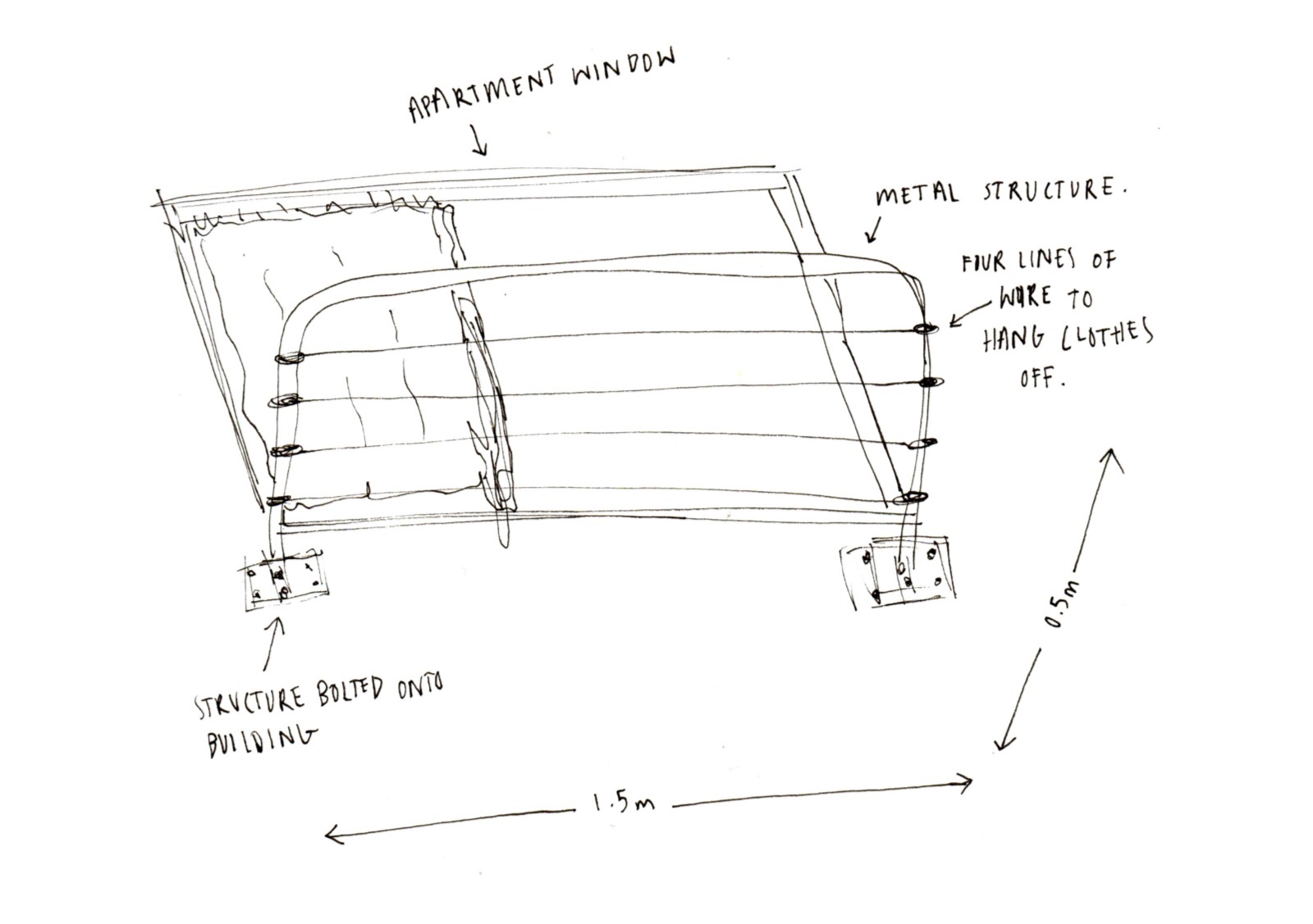 1600x1127 Uniformed Clotheslines Zara Hartwig Medium - Clothesline Sketch