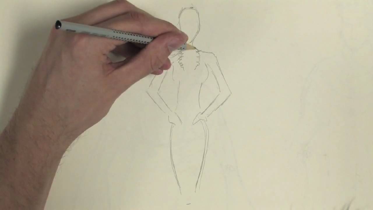 1280x720 Drawing Cartoons Amp Fashion How To Draw A Sketch When Designing - Clothing Design Sketches