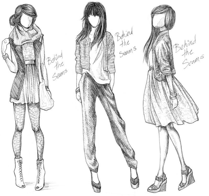 799x751 How To Design Clothes Fashion Sketches Fashion Illustration - Clothing Design Sketches