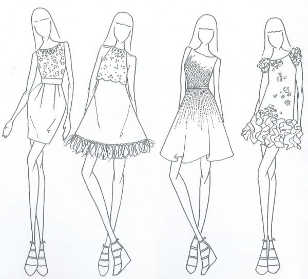 600x544 Clothes Design Sketch Model Fashionstar.xyz - Clothing Design Sketches