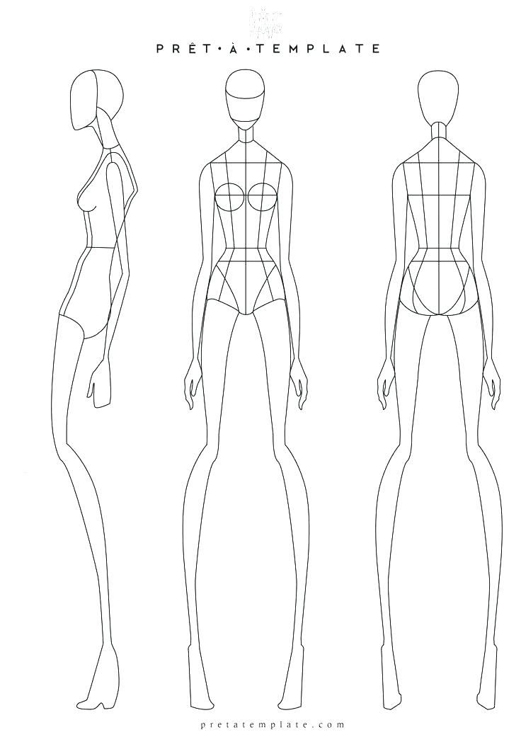 736x1041 Fashion Sketch Template Tank Top With Strings Collar Stock Design - Clothing Model Sketch