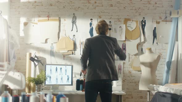 590x332 Fashion Designer Pins Clothing Sketches To The Wall By Gorodenkoffs - Clothing Sketches