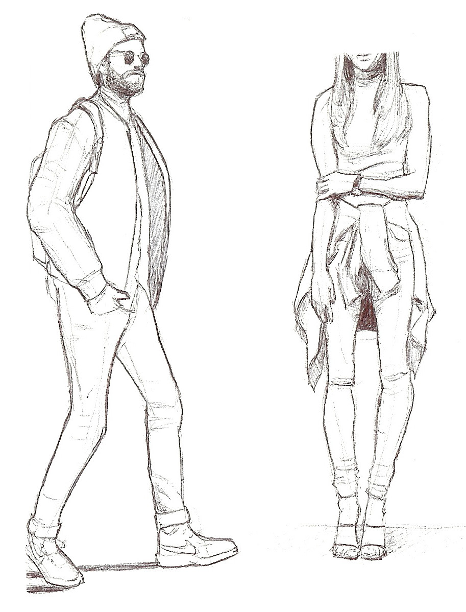913x1198 Karl Levy - Clothing Sketches