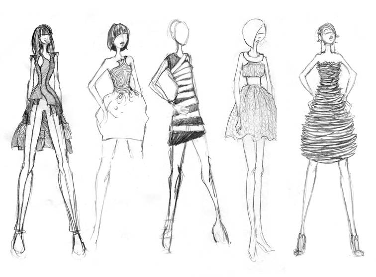 756x558 The World Of Sketching Iamrjrodriguez - Clothing Sketches