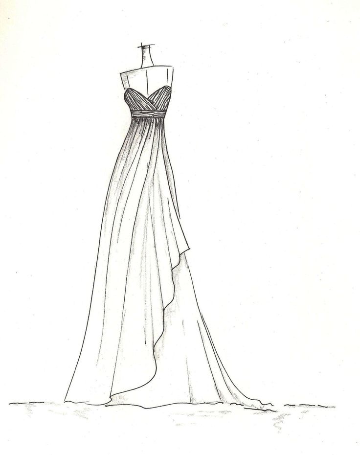 736x930 Dress Sketch Of Your Special Dress - Clothing Sketches