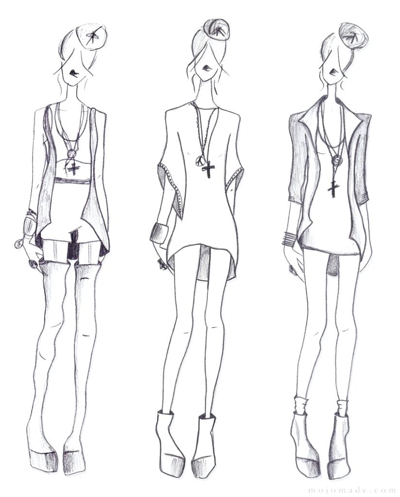824x1024 Template Clothing Sketch Template Simple Fashion Templates - Clothing Sketches