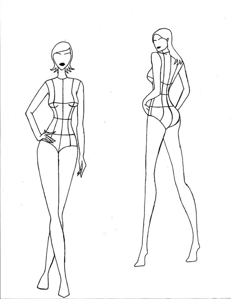 736x952 Fashion Drawing Template Design Sketch Runticino - Clothing Sketches Templates