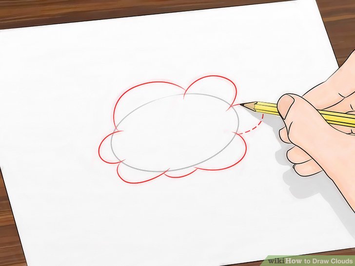 728x546 How To Draw Clouds 11 Steps (With Pictures) - Cloud Sketch