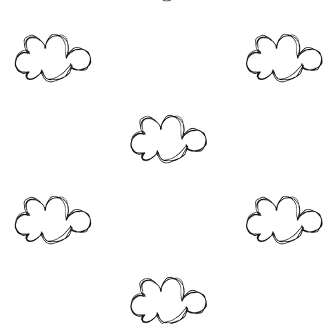 470x470 Cloud Sketch Fabric By Tagkari On Spoonflower Cloudy Day In 2018 - Cloud Sketch
