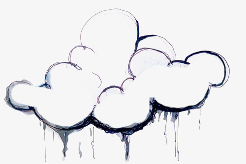 500x334 Hand Painted Clouds, Creative Clouds, Cloud Printing, Sketch - Cloud Sketch Images