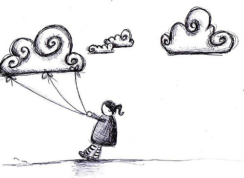 500x365 Happy Cloud Sketch Marcia Furman - Cloud Sketch Images