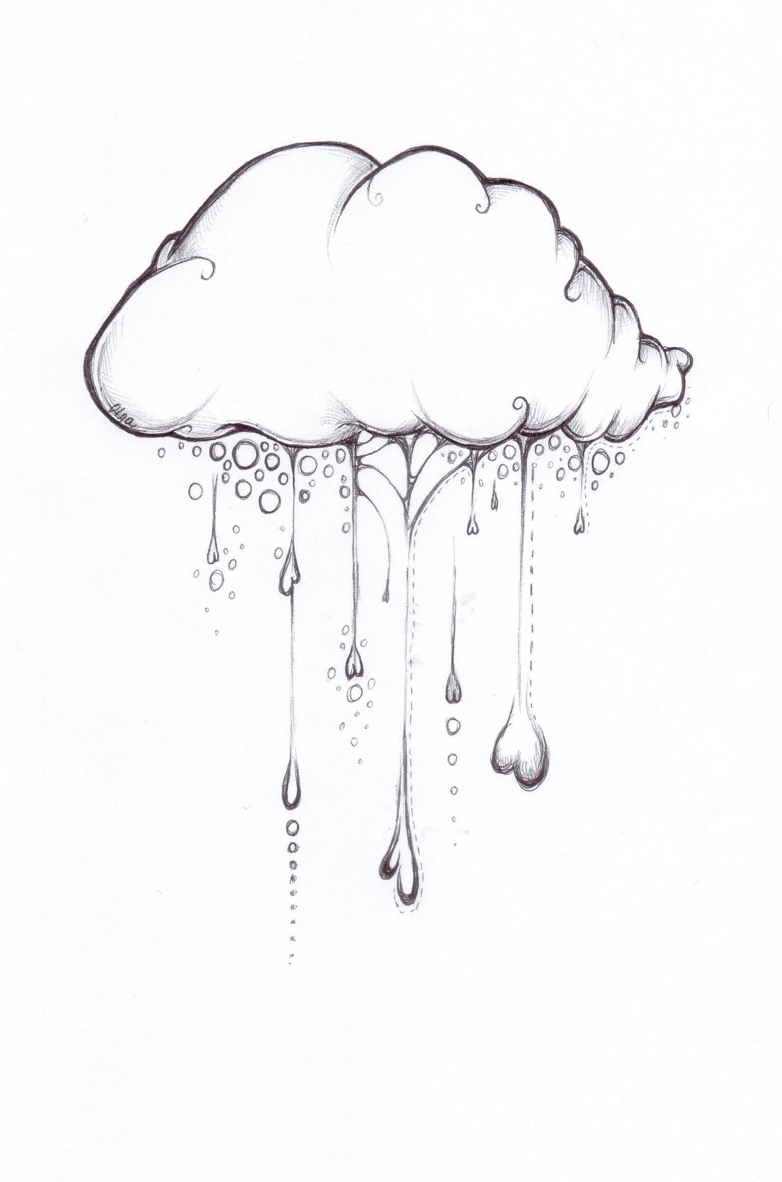 1536x2321 Cloud Doodle - Cloud Sketch Images