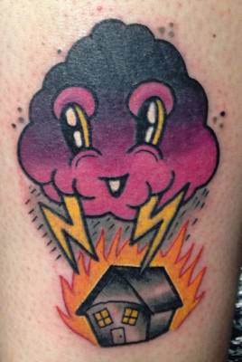 268x400 The Cloud Tattoo More Than One Way To Paint The Sky - Cloud Tattoo Sketches