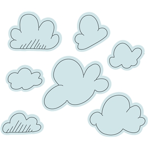 300x300 Silhouette Design Store - Clouds Sketch