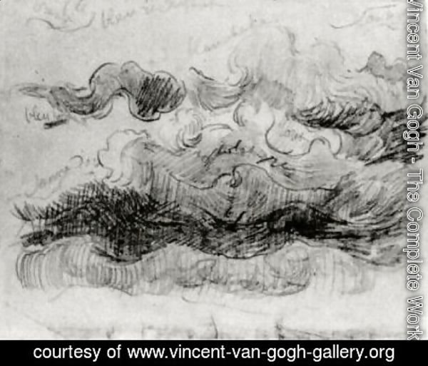 600x513 Vincent Van Gogh - Clouds Sketch