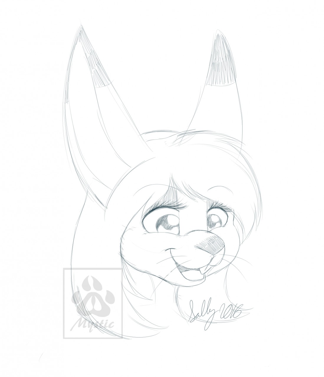 1099x1280 Personal] Clover Head Sketch By Mysticthefox - Clover Sketch
