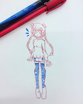 320x400 Clown Sketch - Clown Sketch