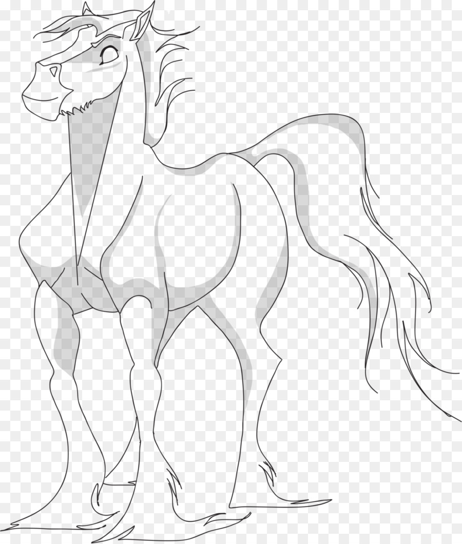 900x1060 M02csf Clydesdale Horse Mane Pony Mustang - Clydesdale Sketch