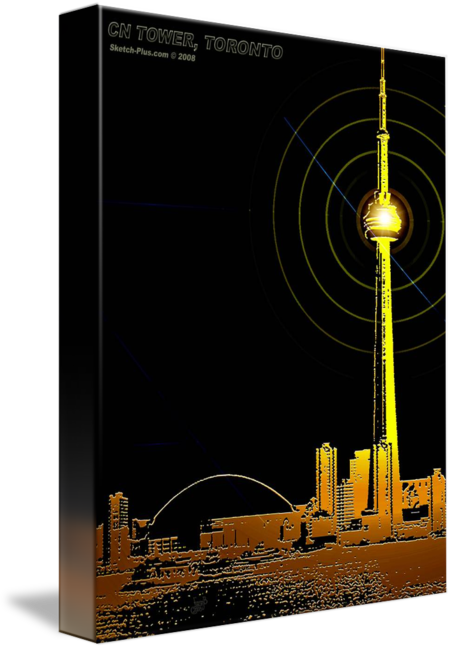452x650 Cn Tower Toronto, Ontario, Canada By Sketch Plus - Cn Tower Sketch