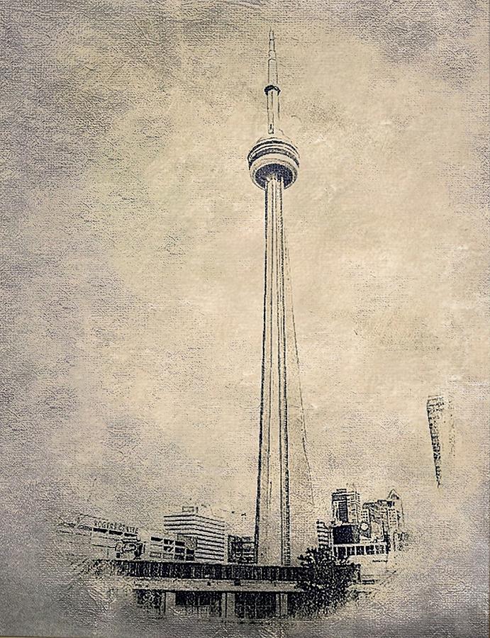 691x900 Cn Tower Photograph By Amanda Struz - Cn Tower Sketch