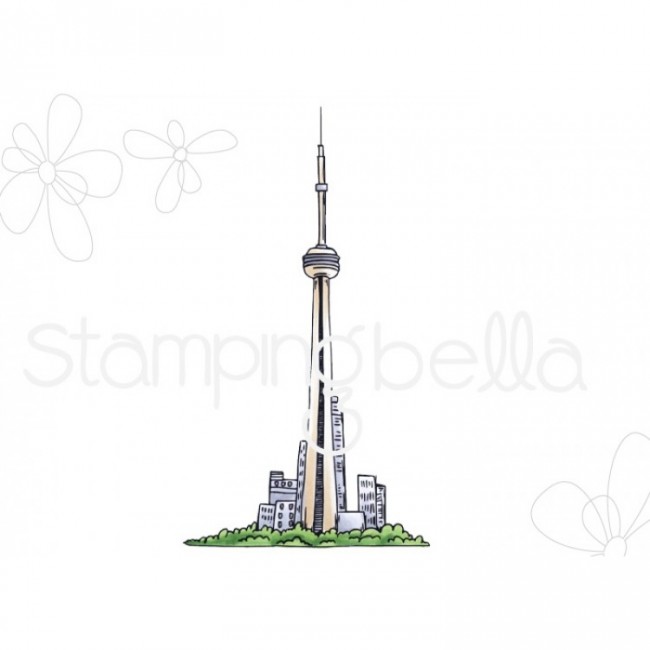 650x650 Stamping Bella Rosie Amp Bernie Cn Tower - Cn Tower Sketch