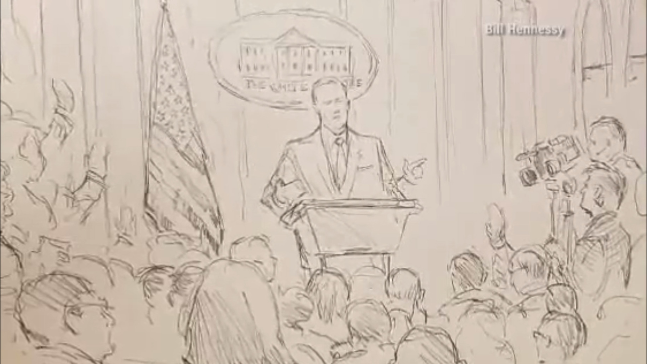 1280x720 With Cameras Banned, Cnn Sends Sketch Artist To White House - Cnn Sketch Artist