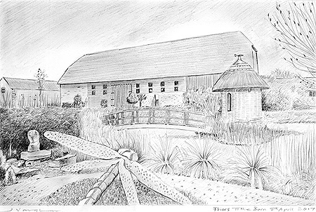 450x302 House Drawing Pencil Sketch Or Watercolour On Commission, Artist J - Co Sketch