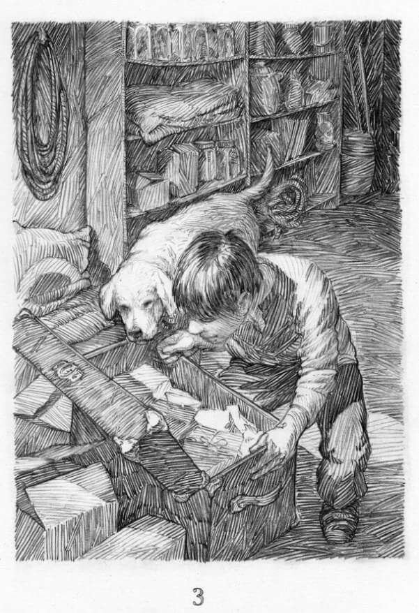 601x878 Finder - Coal Miner Sketch