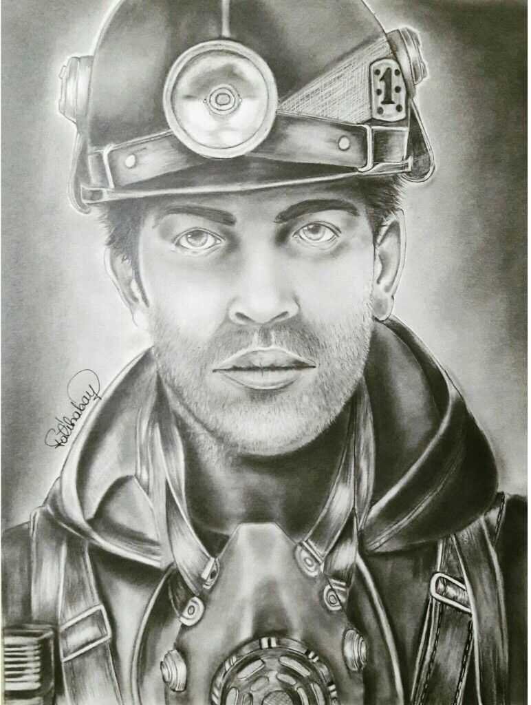 772x1024 Coal - Coal Miner Sketch