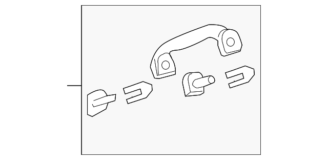 640x312 Grab Rail Assembly Nh556l (Coat Hanger) (Grayge) - Coat Hanger Sketch
