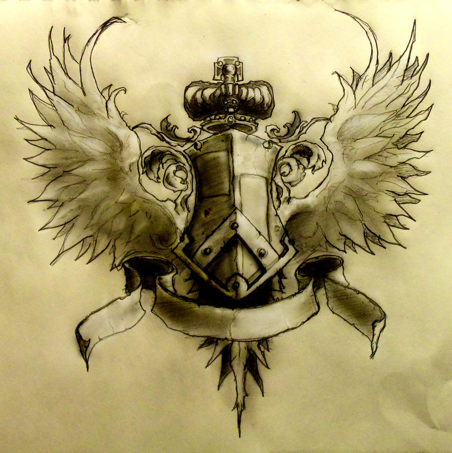 892x895 Coat Of Arms Tattoo Design By Lambtroncorp - Coat Of Arms Sketch
