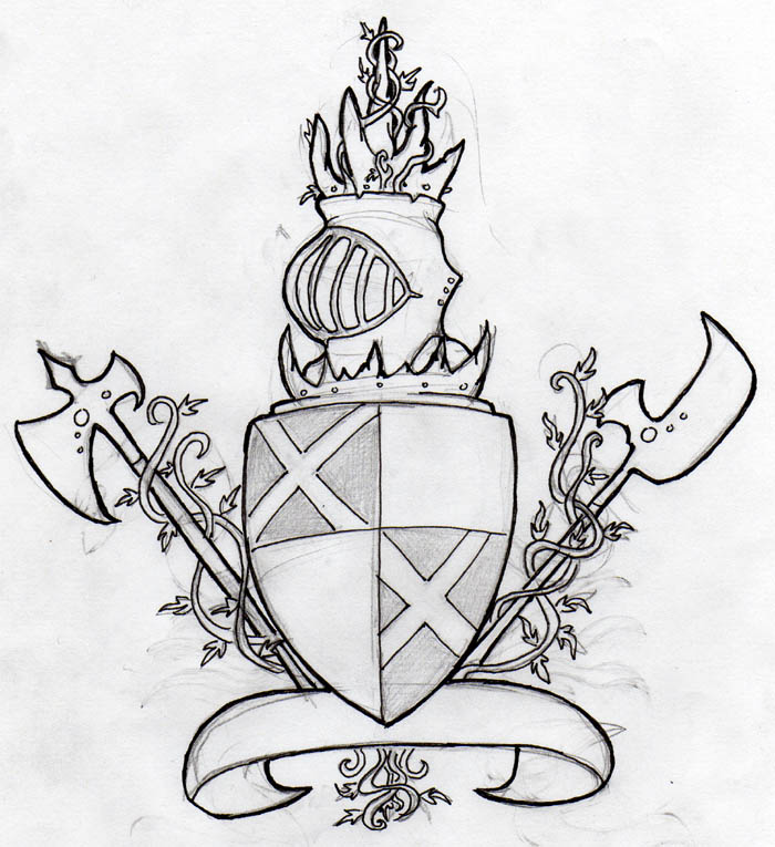700x765 Coat Of Arms Sketch By Stanmason - Coat Of Arms Sketch