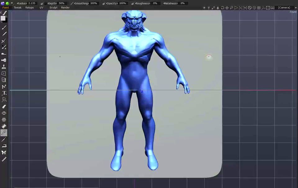 960x607 Sketching In 3d Coat Canvas Setup - Coat Sketch