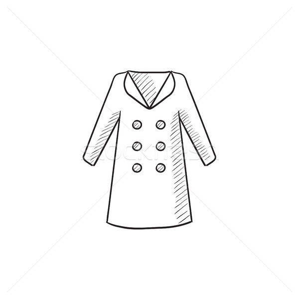 600x600 Coat Sketch Icon. Vector Illustration Andrei Krauchuk (Rastudio - Coat Sketch