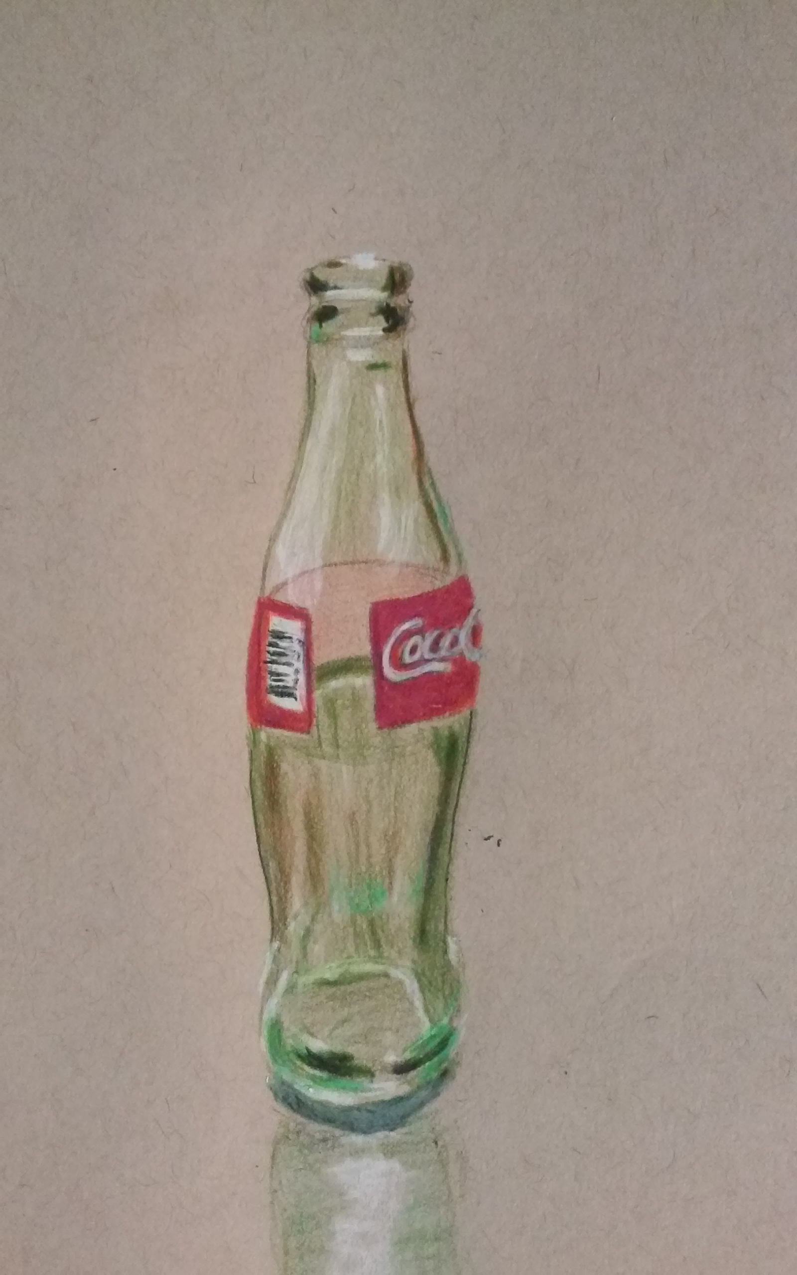 1600x2560 Coca Cola Color Pencil Sketch Sit Back And Draw - Coca Cola Bottle Sketch