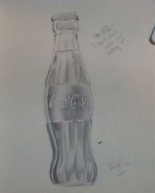 320x398 I Got Bored~ Coca Cola~~~ - Coca Cola Bottle Sketch