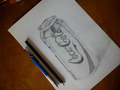 500x375 Coke Can By A.s. Bhalla On We Heart It - Coca Cola Can Sketch