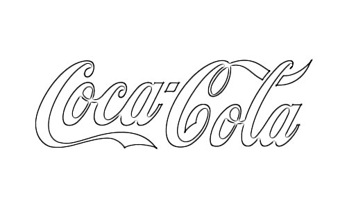500x300 Coca Cola Logo Sketch - Coca Cola Sketch